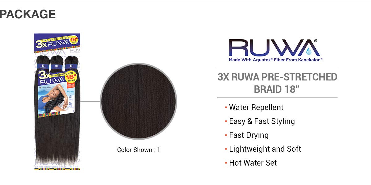 3X RUWA Box Braid Crochet