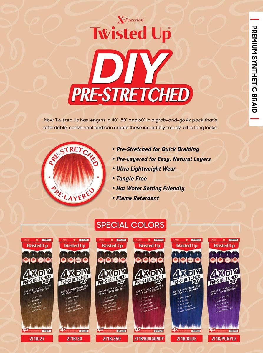 Outre DIY Prestretched Braid 50″ 4X