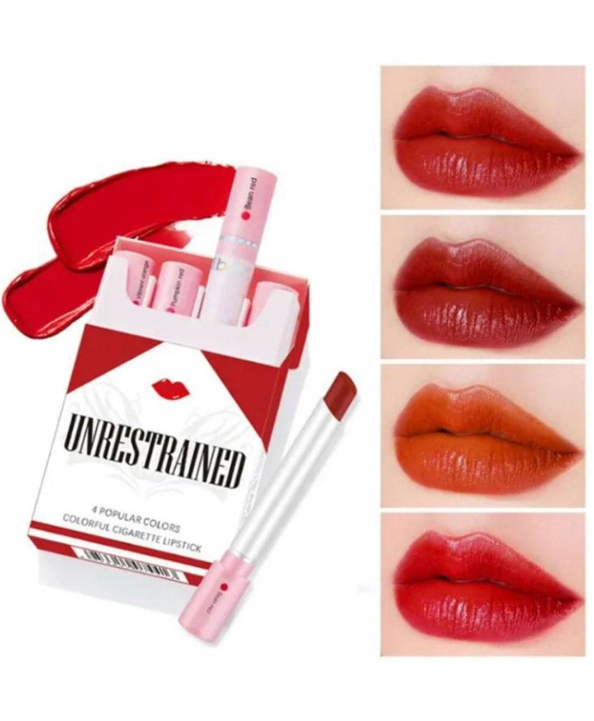 Unrestrained Cigarette Lipstick Collection 4 Color Set