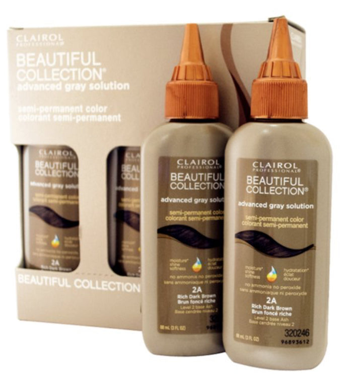 Clairol Beautiful Collection Advanced Gray Solution Semi Permanent Color 3 oz