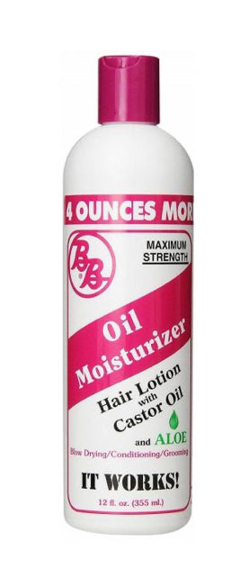 BB Oil Moisturizer Hair Lotion With Castor Oil & Aloe - Maximum Strength