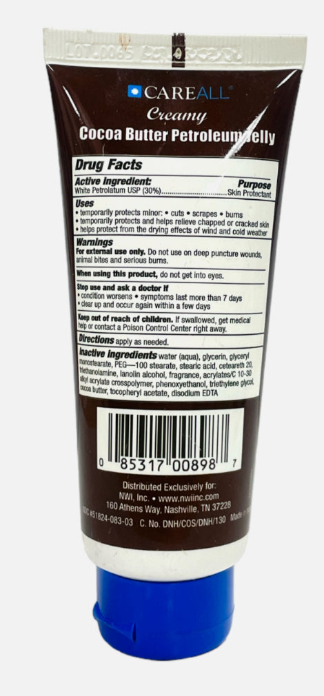 Careall Creamy Cocoa Butter Petroleum Jelly - 3 Oz.