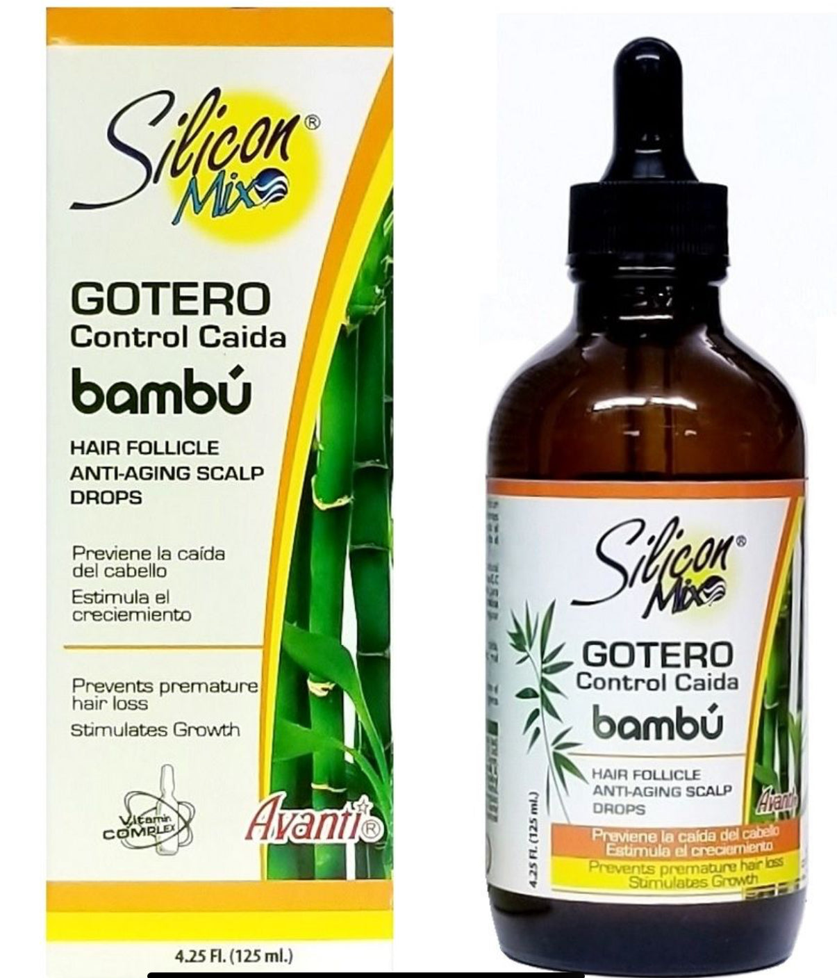 Silicon Mix Gotero Control Caida Bambu Anti-Aging Scalp Drops 4.25 Oz.