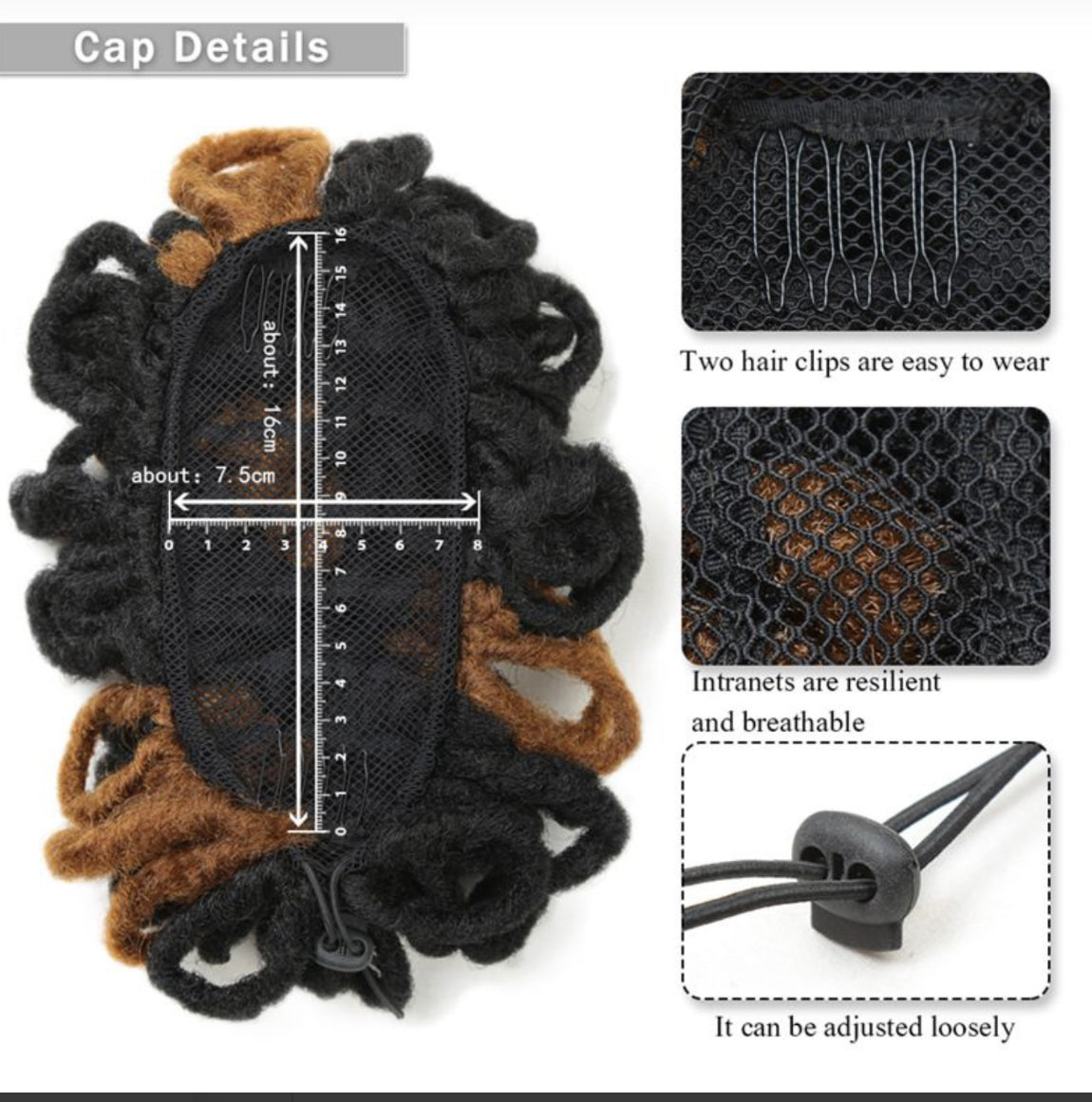 Afro Dreadlocks Drawstring Ponytail