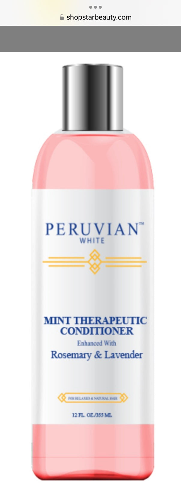 Peruvian White Rosemary & Lavender Mint Detoxifying Therapeutic Conditioner
