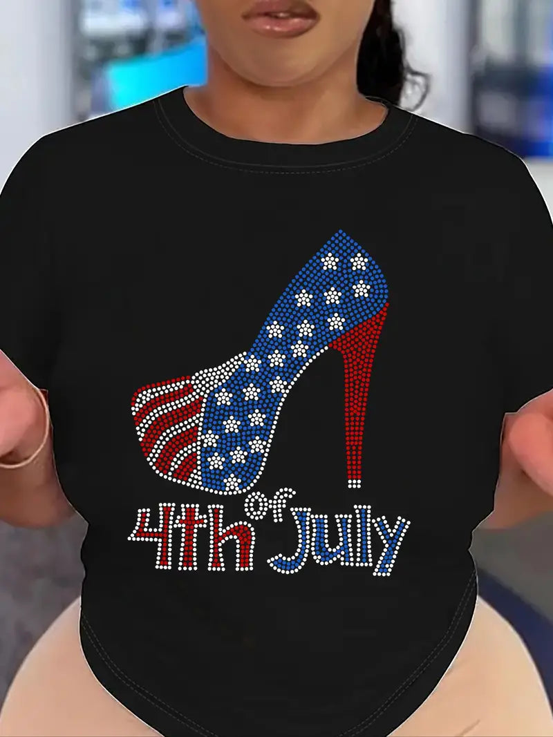 T-Shirt: Ladies 4th of July