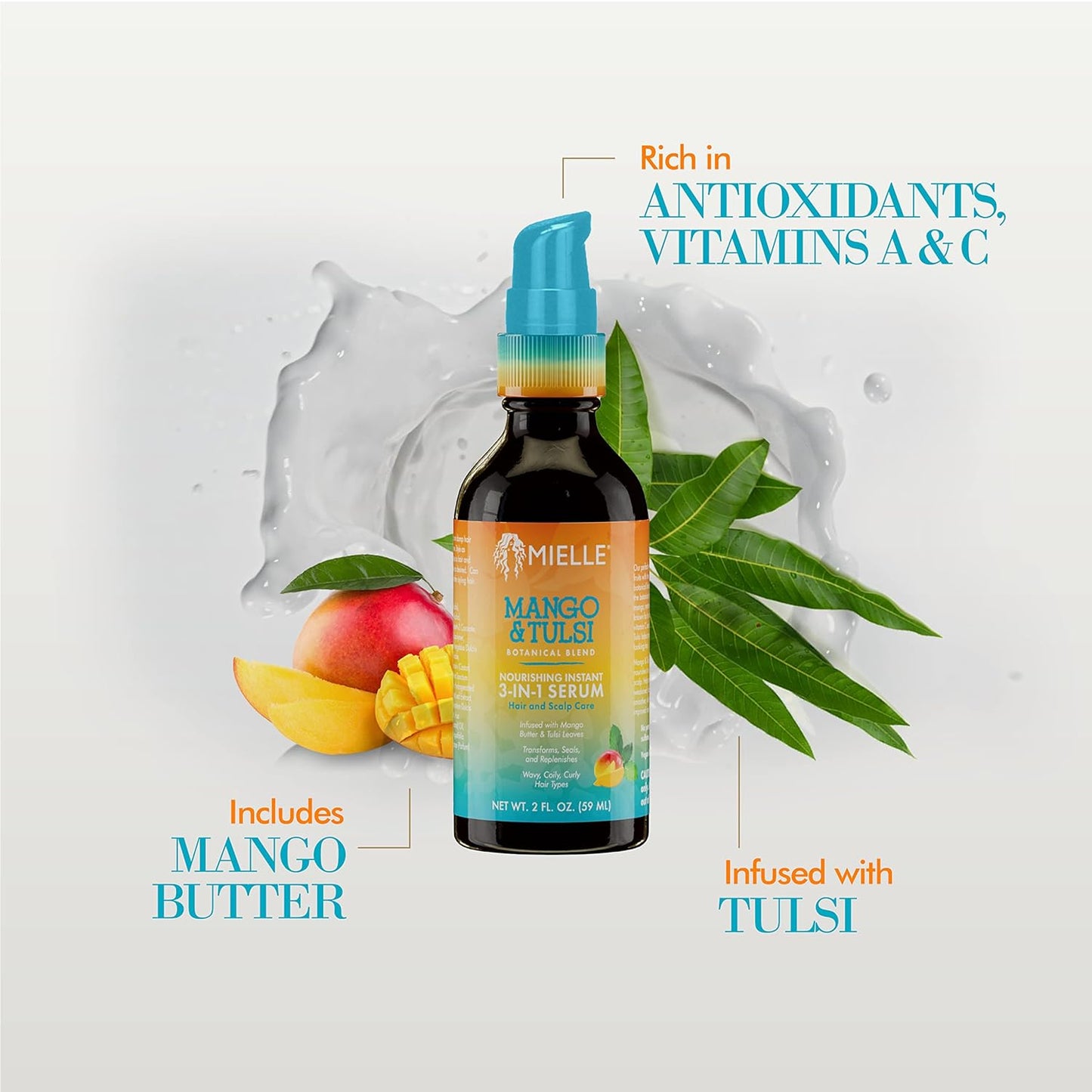 Mielle Mango & Tulsi 3 in 1 Serum