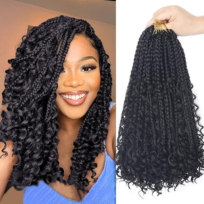 (14 Inch, 1B) Goddess Box Braids,Braiding Hair