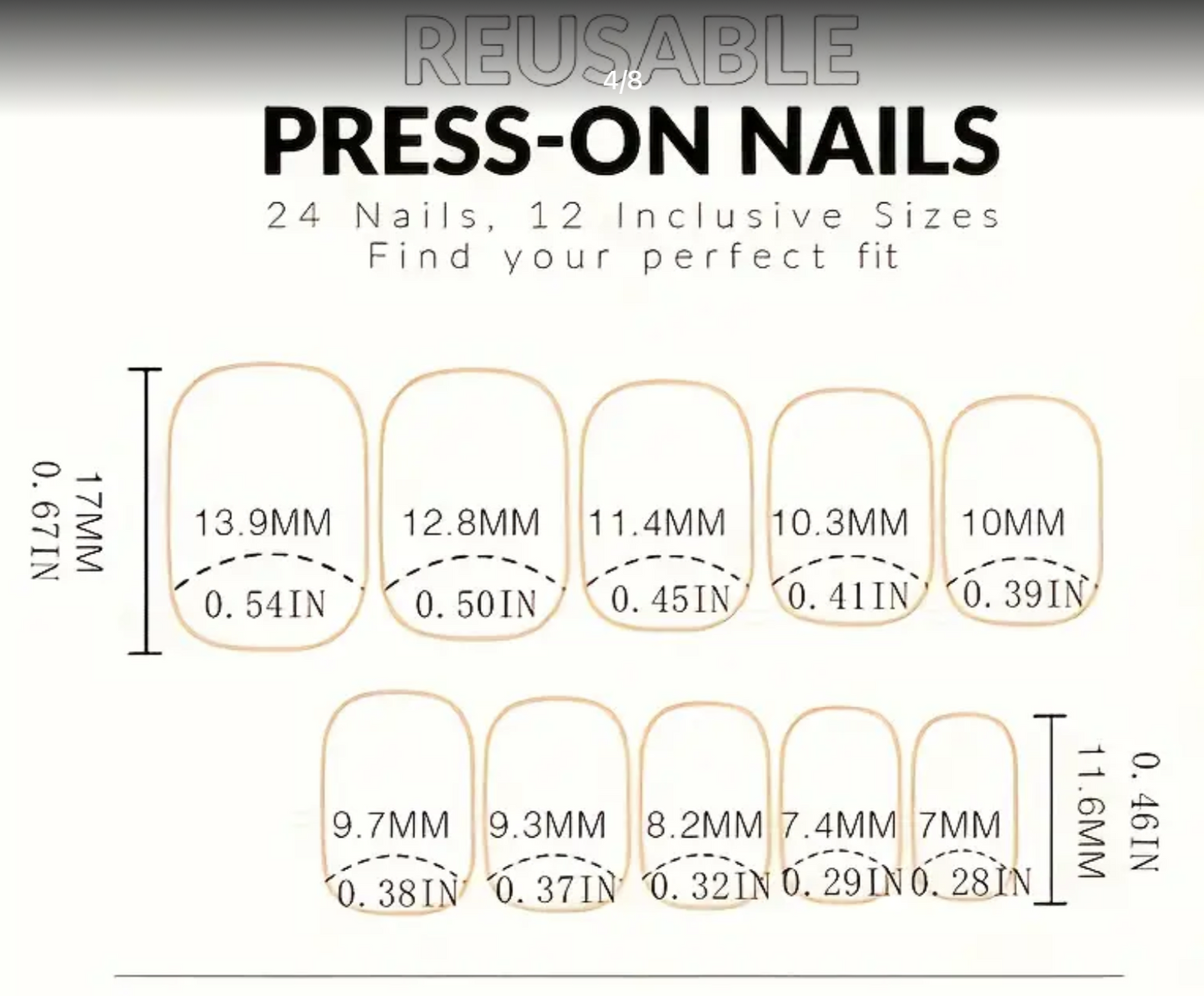 Nails-Mega Pack 570 Short Press On Nails