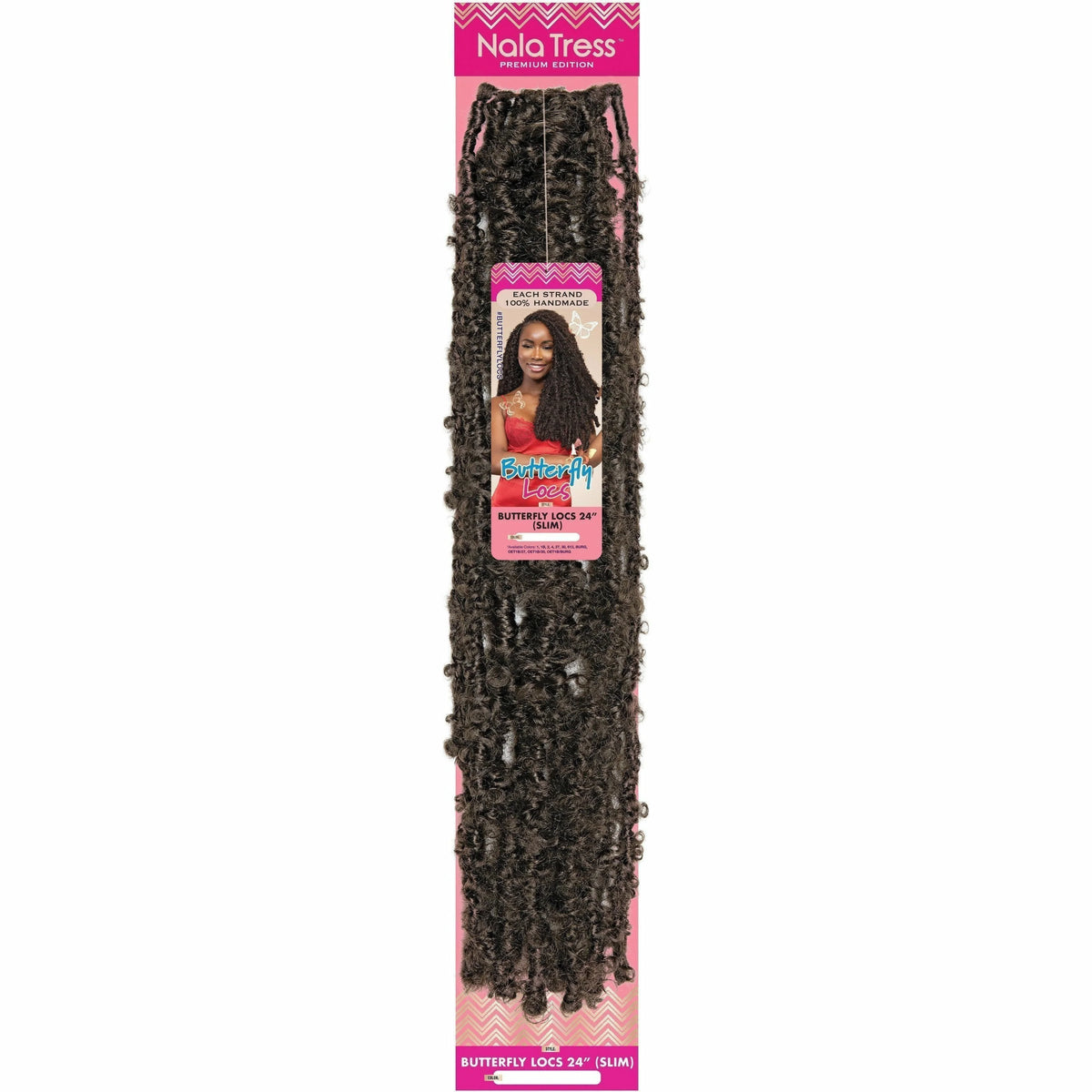 Janet Collection NalaTress Crochet Braid Butterfly Locs Slim 18”