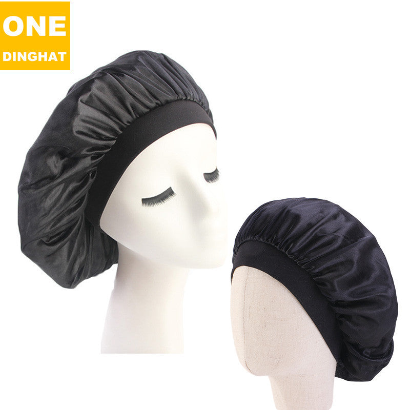 Bonnet -Pro-Stretch Wide-Brimmed Satin Nightcaps