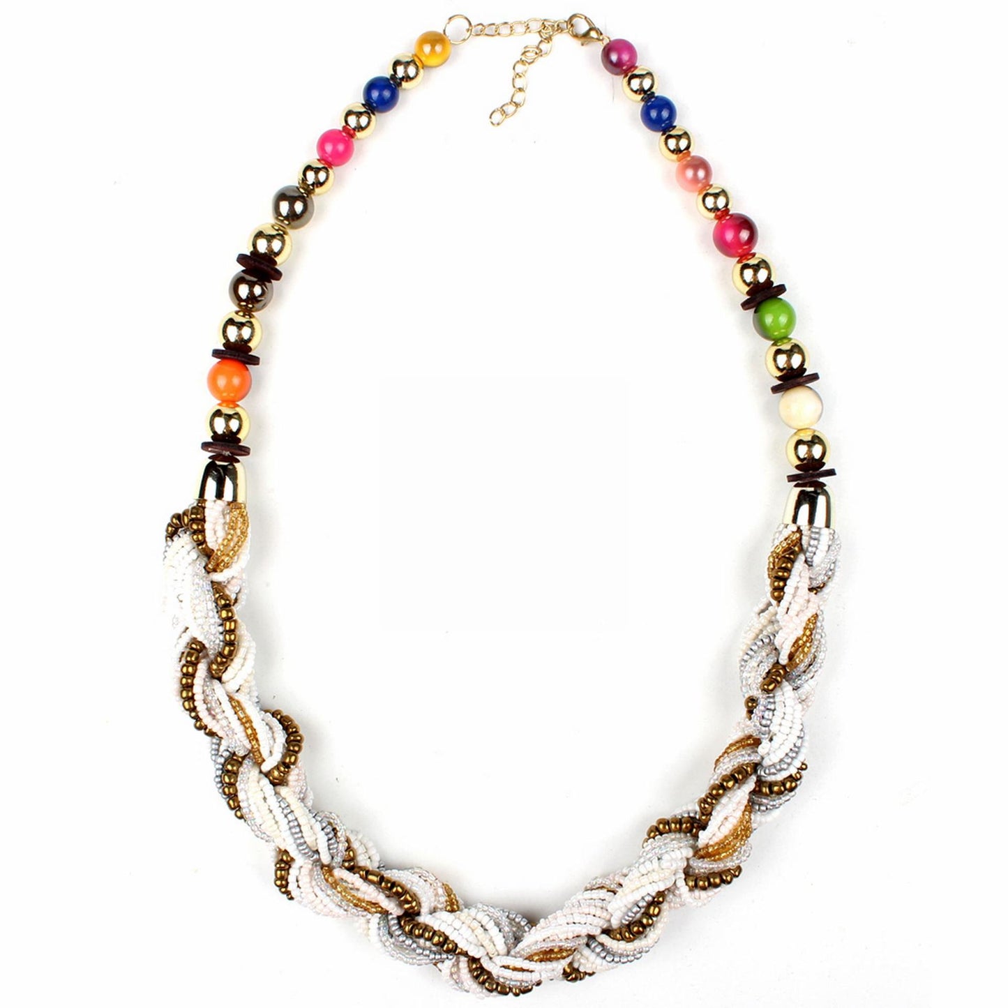 Bohemian Multi-Color Beaded Necklace