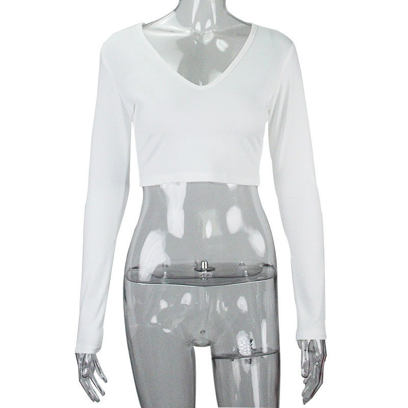 Long Sleeve Low Cut Slim Fit Shirt