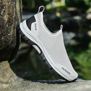 Men Breathable Hollow Fashion Slip-on Lazy Shoes