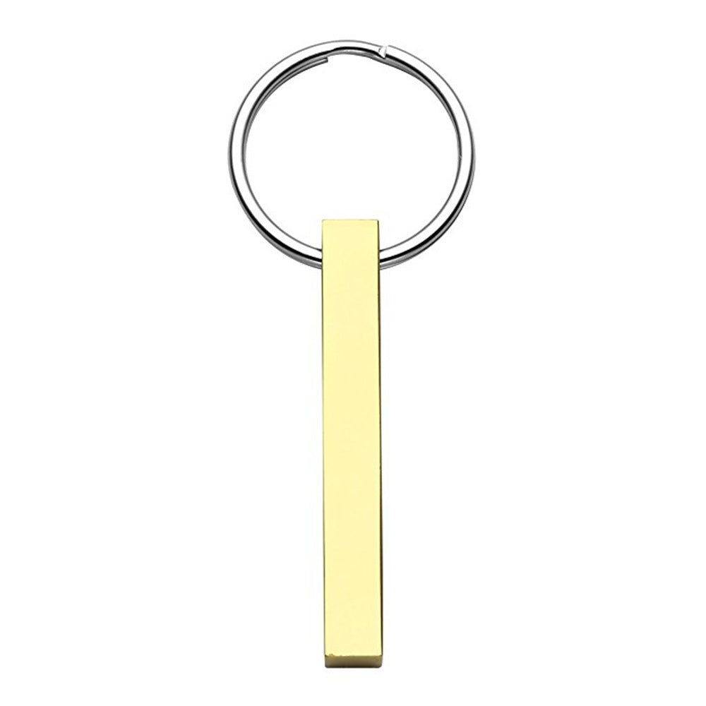 Stainless Steel Pillar Necklace and Keychain
