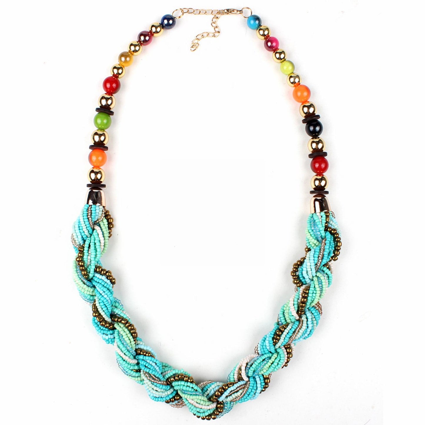 Bohemian Multi-Color Beaded Necklace