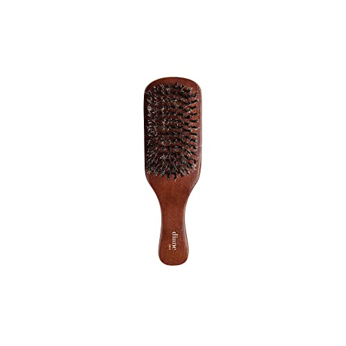 Premium Boar Bristle Brush for Men – Double Sided, Medium and Firm Bristles for Thick Coarse Hair – Wave Styles, Soft on Scalp, Club Handle