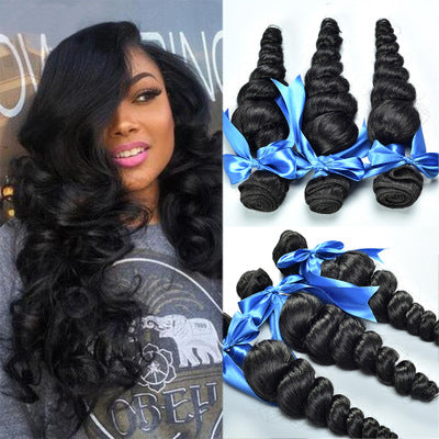 Malaysia loose wave human hair weaves hair curtain fabric hair