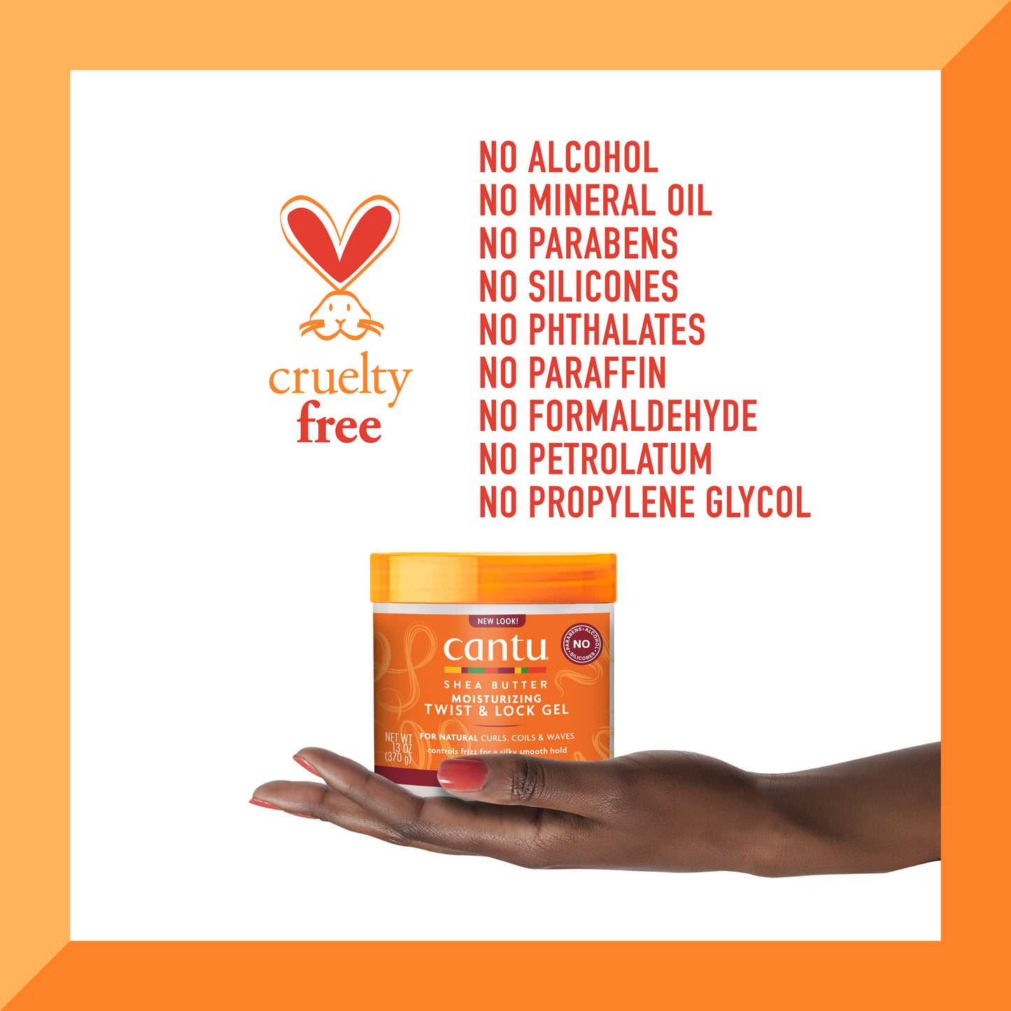 Cantu Moisturizing Twist & Lock Gel with Shea Butter 13 fl oz