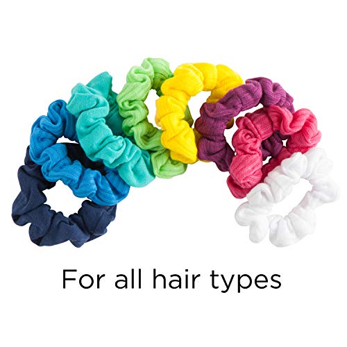 GOODY Hair Ouchless Painfree Women's Hair Scrunchie, Black, 8 Count