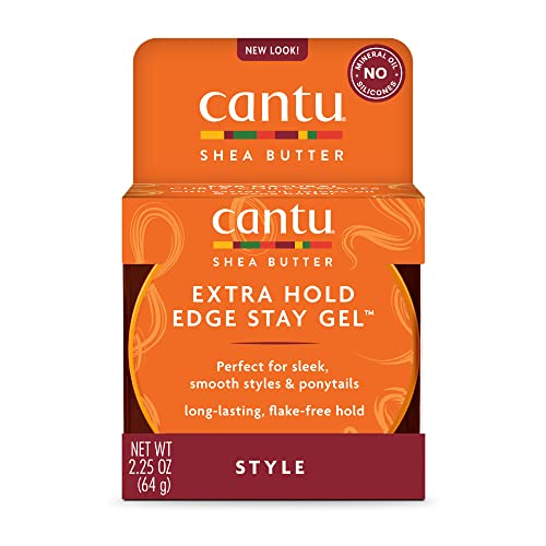 Cantu Extra Hold Edge Stay Gel with Shea Butter, 2.25 oz