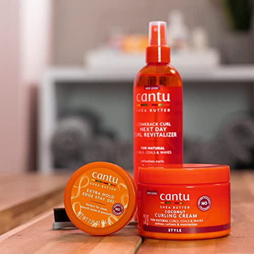 Cantu Extra Hold Edge Stay Gel with Shea Butter, 2.25 oz