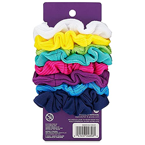 GOODY Hair Ouchless Painfree Women's Hair Scrunchie, Black, 8 Count