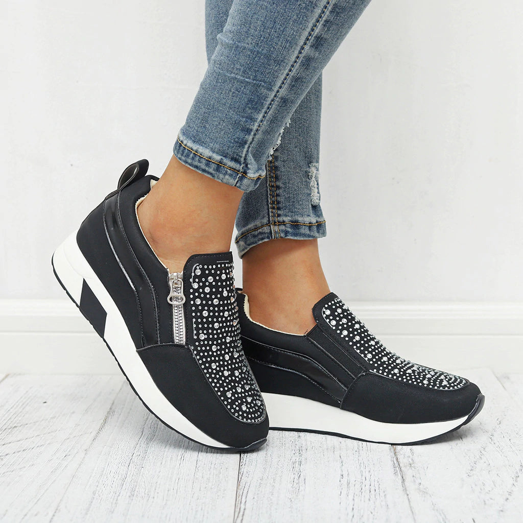 Knitted Ankle Flats Sneakers