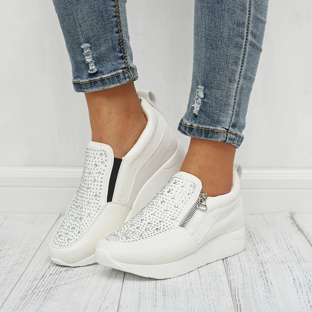 Knitted Ankle Flats Sneakers