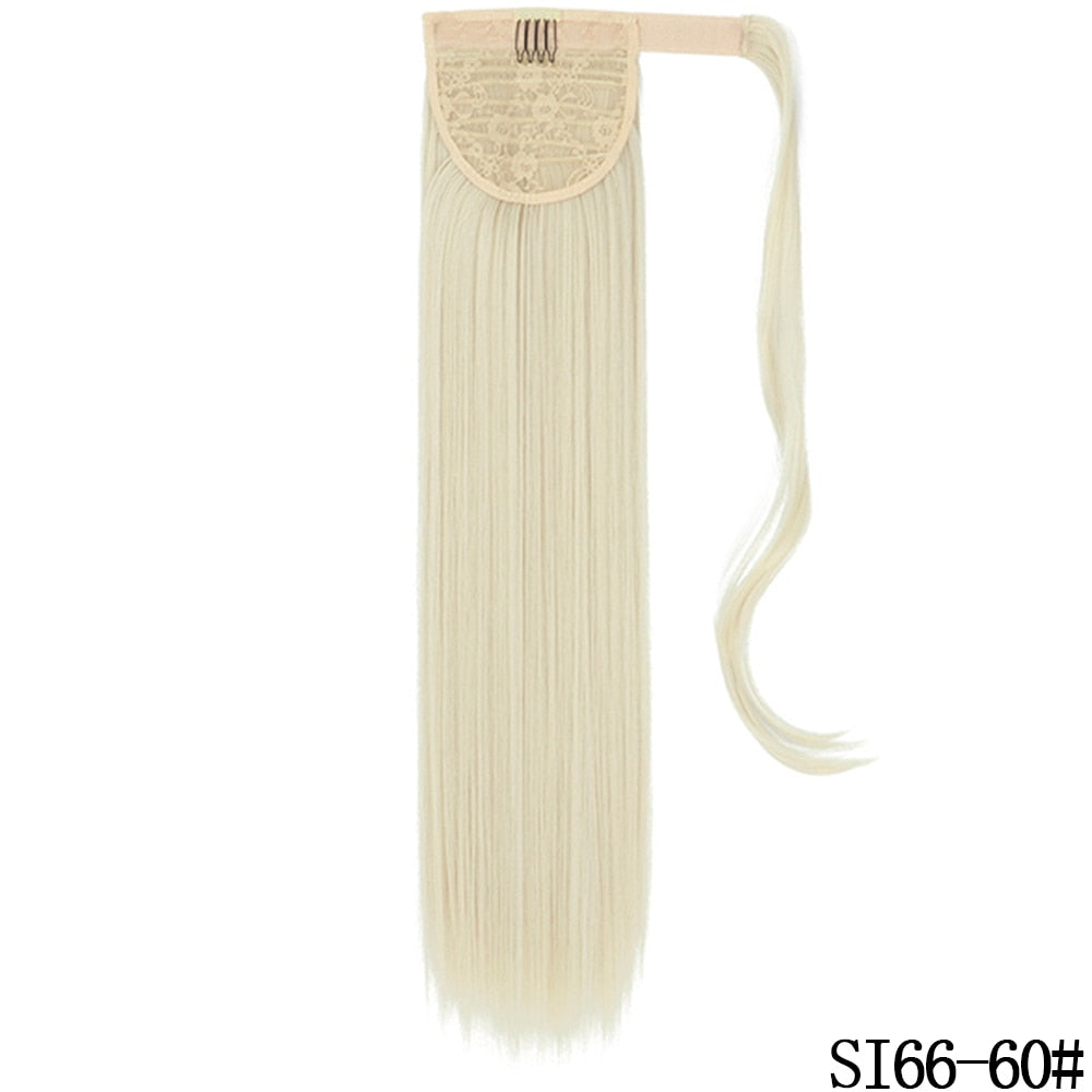 LISI GIRL Synthetic Hair 22''34'' Long Straight Ponytail Clip