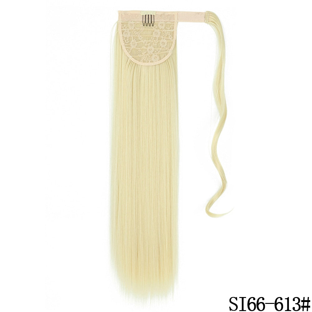 LISI GIRL Synthetic Hair 22''34'' Long Straight Ponytail Clip