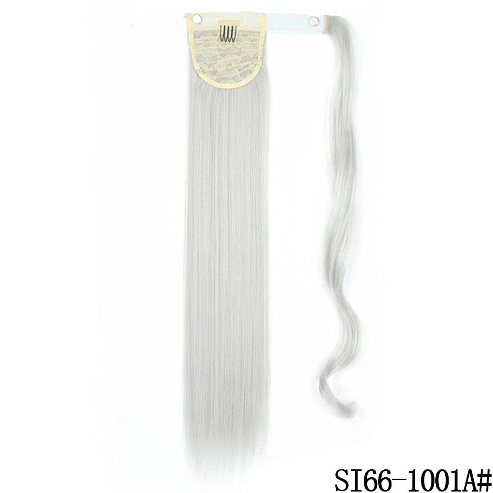 LISI GIRL Synthetic Hair 22''34'' Long Straight Ponytail Clip