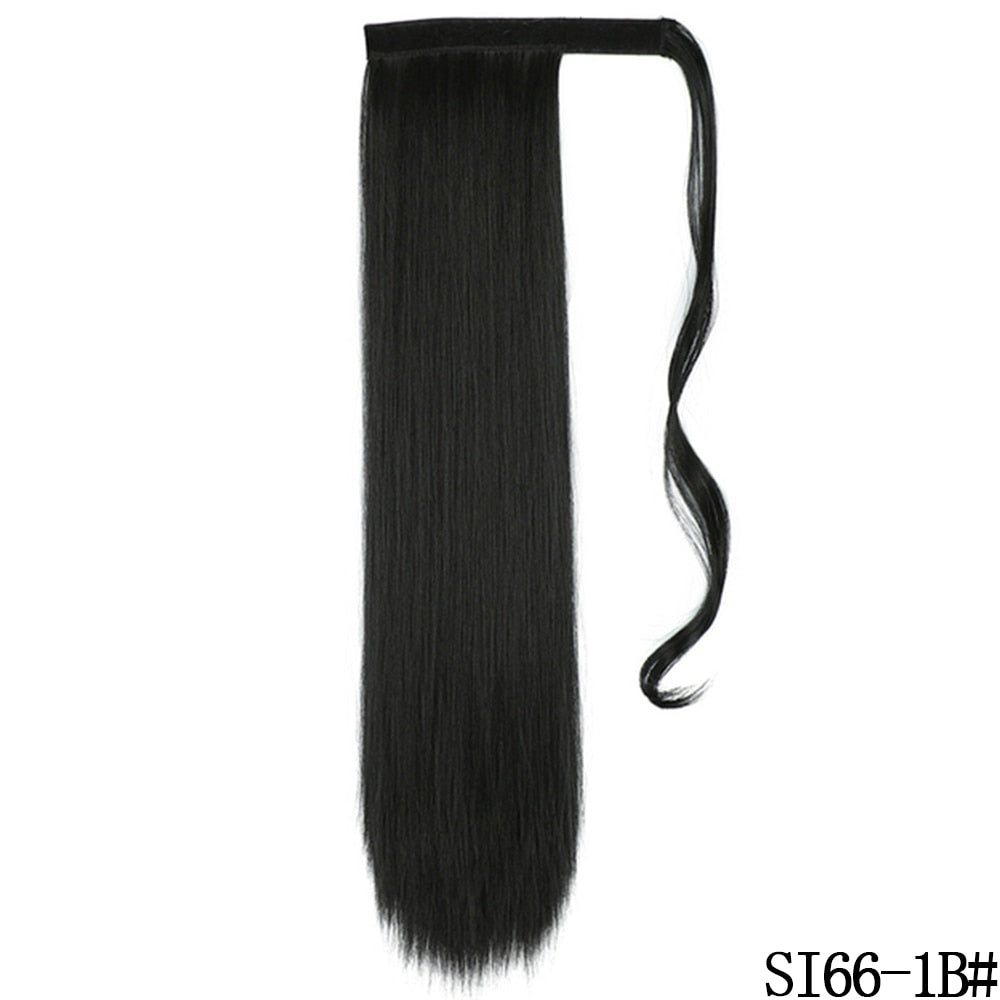 LISI GIRL Synthetic Hair 22''34'' Long Straight Ponytail Clip