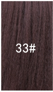 Lydia Tail Warping Synthetic 16" Kinky Straight Hairpiece With Two Plastic Comb Drawstring Ponytail Hair Extension Natural Black