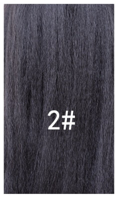 Lydia Tail Warping Synthetic 16" Kinky Straight Hairpiece With Two Plastic Comb Drawstring Ponytail Hair Extension Natural Black