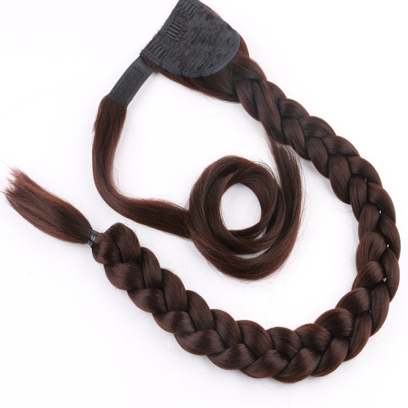 36inch Super Long Wrap Around Jumbo Pre Braided Ponytail Synthetic