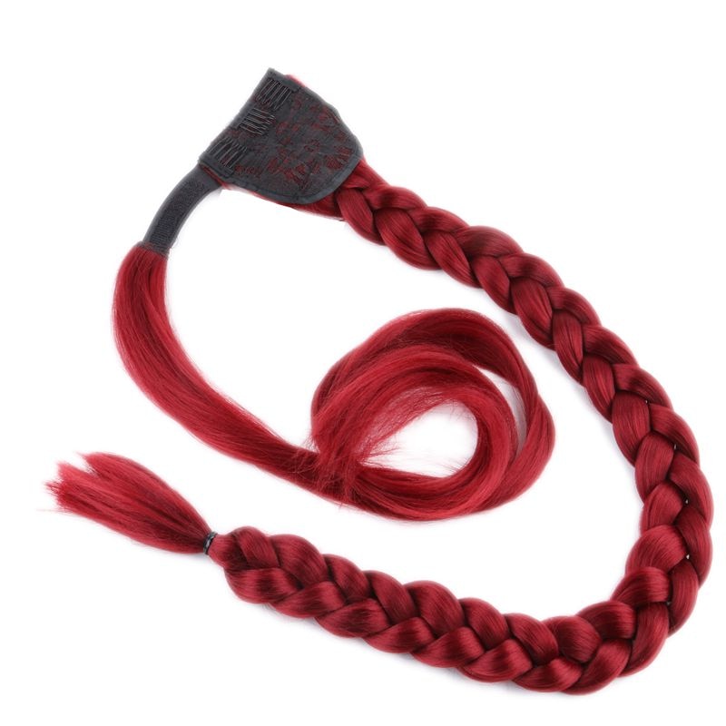 36inch Super Long Wrap Around Jumbo Pre Braided Ponytail Synthetic