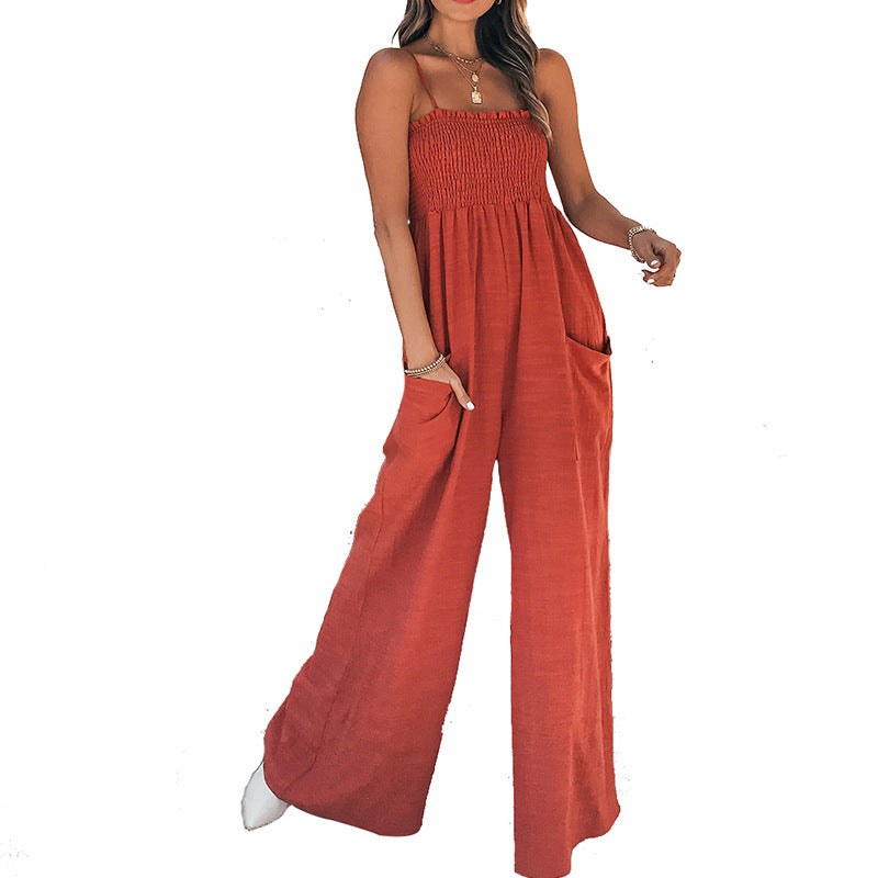 Sleeveless Long Jumpsuit