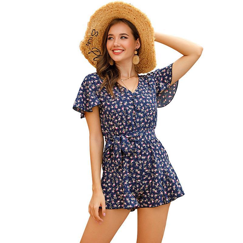 Flower Printed Jumpsuit