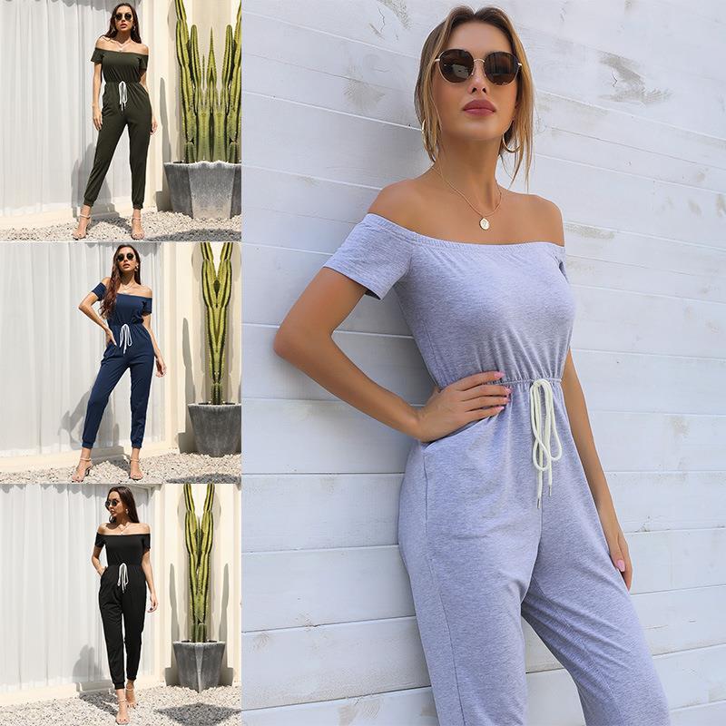 Casual Off Shoulder Jumpsuit