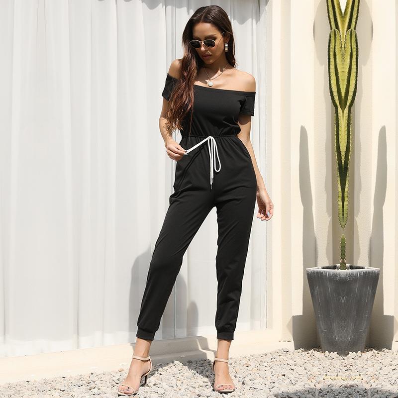 Casual Off Shoulder Jumpsuit