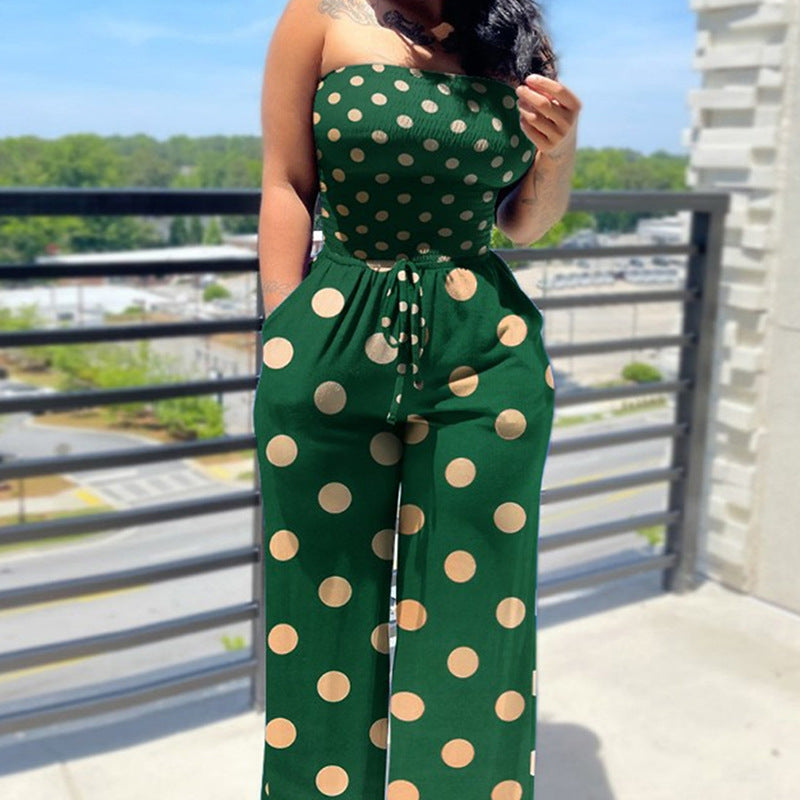 Sleeveless Printed Jumpsuit