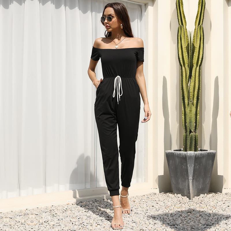 Casual Off Shoulder Jumpsuit