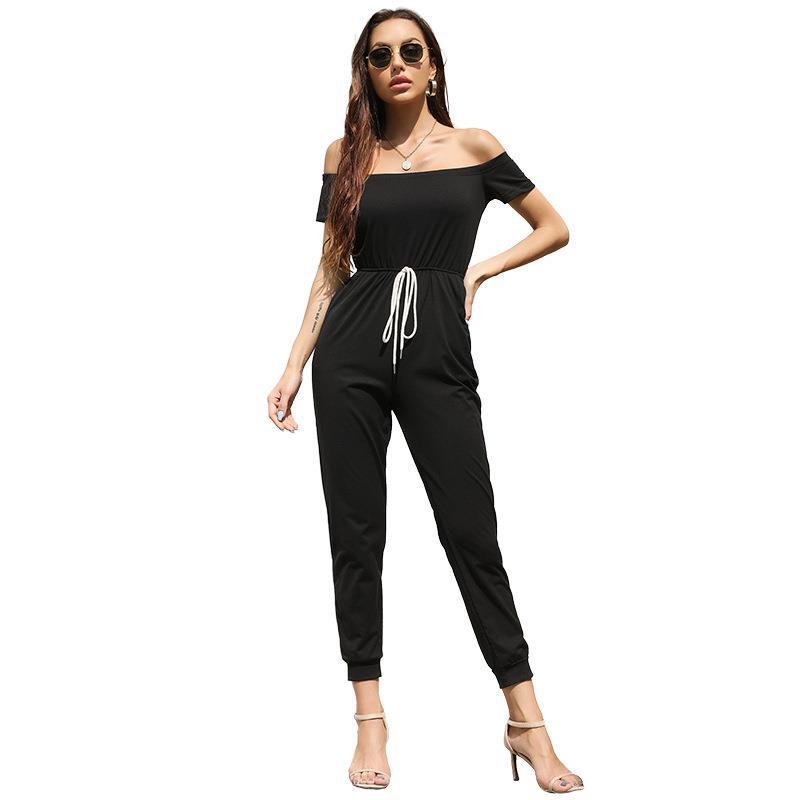 Casual Off Shoulder Jumpsuit
