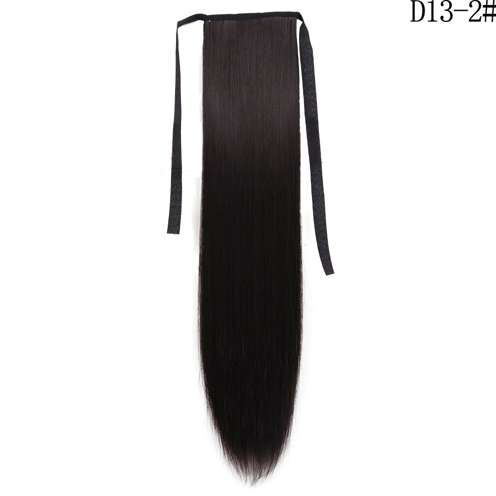 LISI GIRL Synthetic Hair 22''34'' Long Straight Ponytail Clip