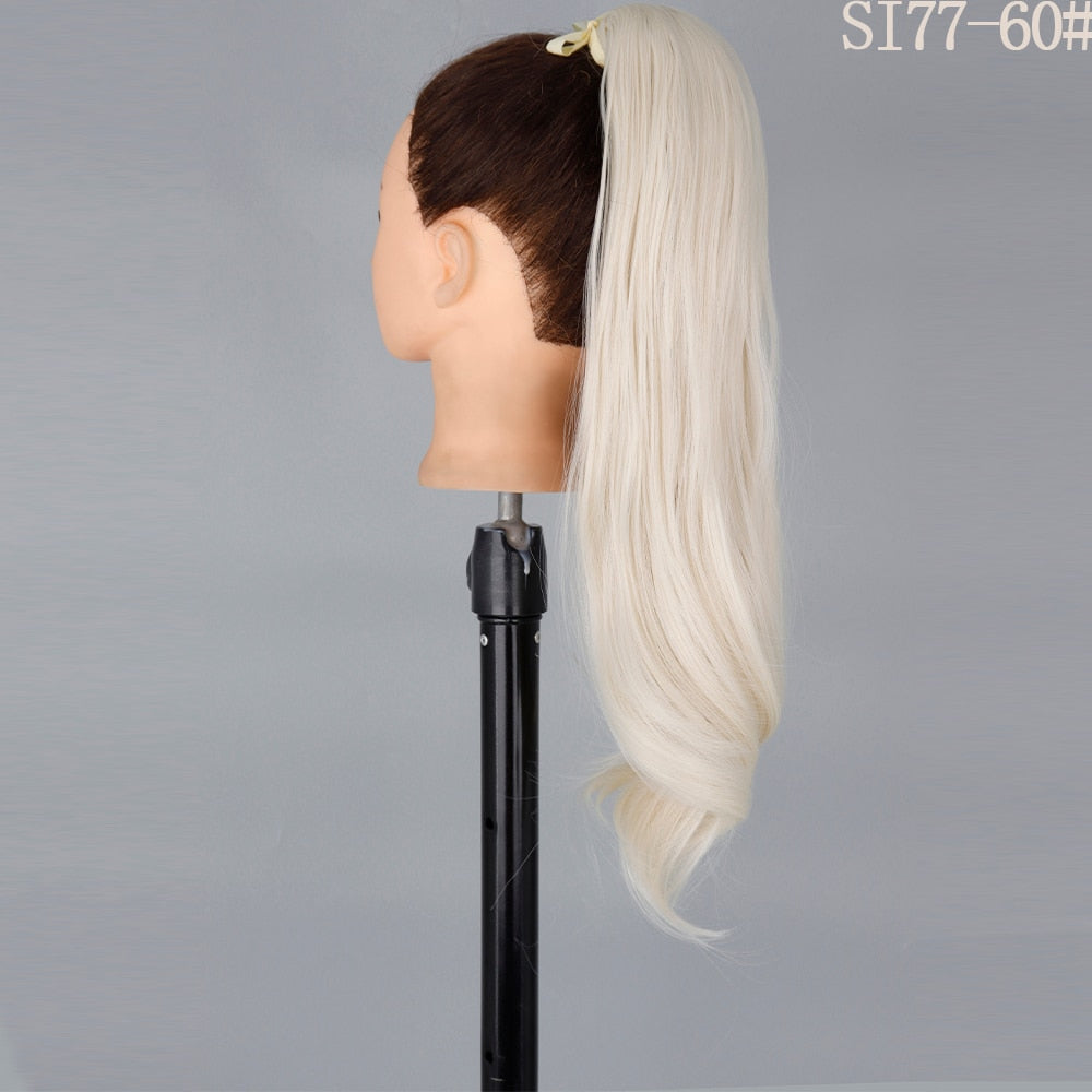 LISI GIRL Synthetic Hair 22''34'' Long Straight Ponytail Clip
