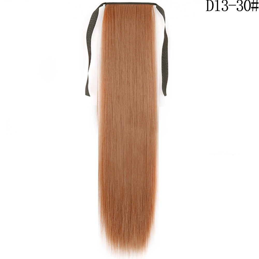 LISI GIRL Synthetic Hair 22''34'' Long Straight Ponytail Clip