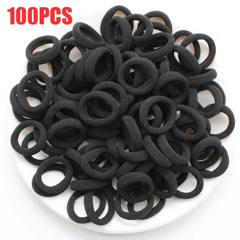 50/100Pcs High Elastic Hair Bands Ties Ponytail Holder Scrunchies