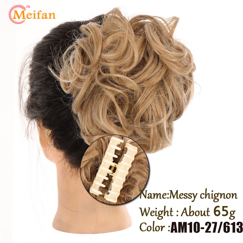 Claw Chignon Hair Bow Little Hair Bun Donut Messy Scrunchies Wrap Around Ponytail