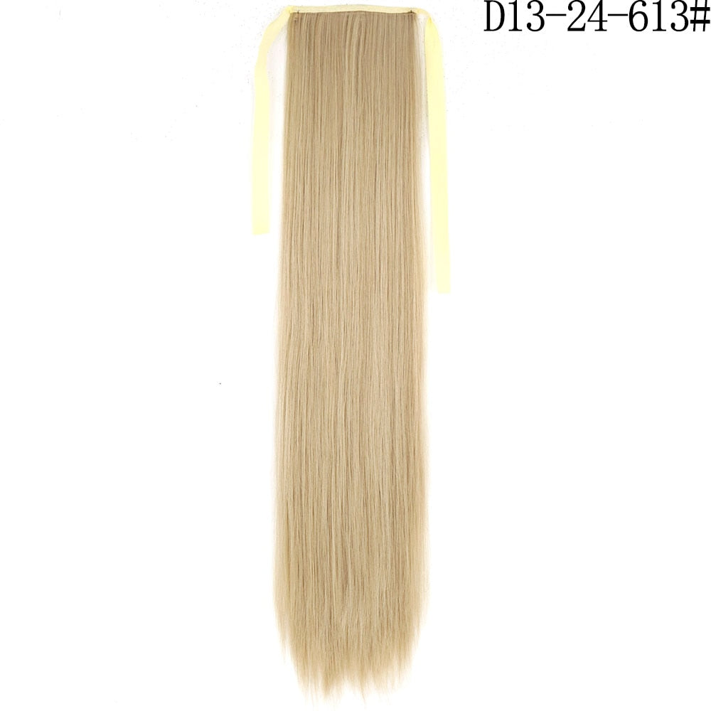 LISI GIRL Synthetic Hair 22''34'' Long Straight Ponytail Clip